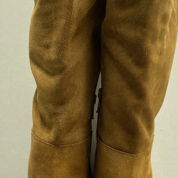 NEW FREE PEOPLE Echo Over-the-Knee Boots – Brown Size 9 – High Heel Platform - Picture 9 of 15